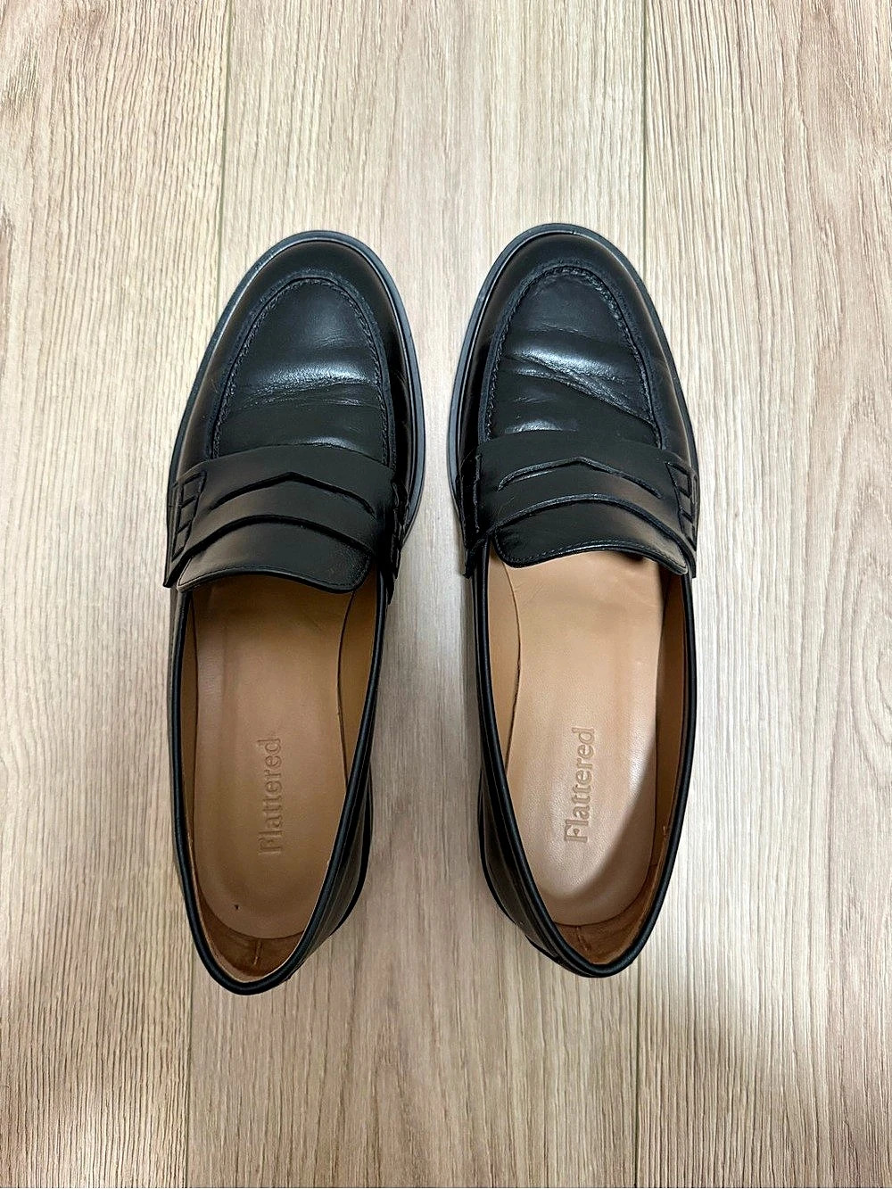 Flattered Sara Black Loafers